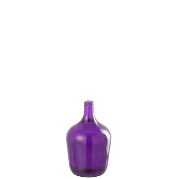 VASE BOTTLE GLASS PURPLE