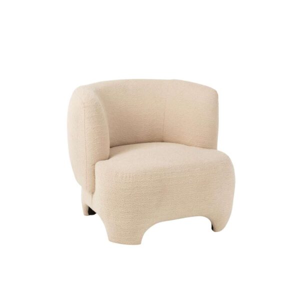 SEAT 1-PERSON KNITTED TEXTILE/WOOD WHITE