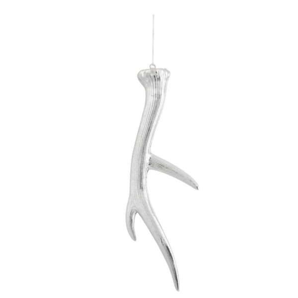 HANGER ANTLERS PLASTIC SILVER