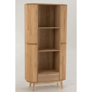 SHELF ROUNDED MDF/PINE WOOD NATURAL