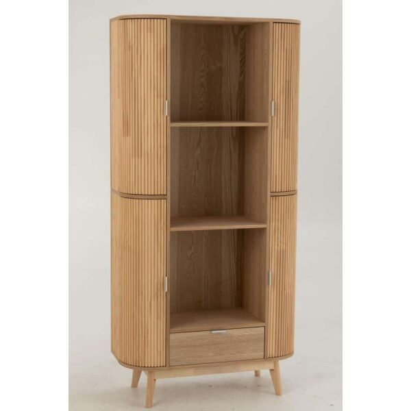 SHELF ROUNDED MDF/PINE WOOD NATURAL
