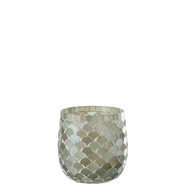 HURRICANE MOSAIC GLASS AQUA MEDIUM