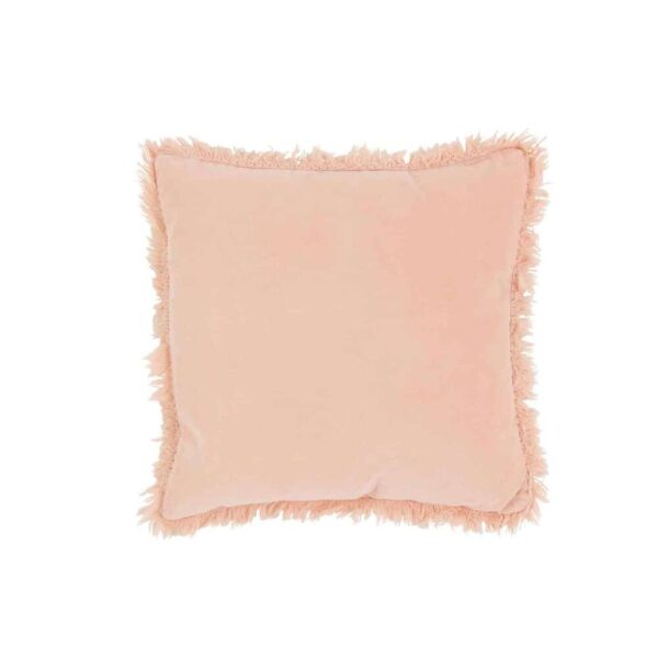 CUSHION BORDER LONG COTTON/LINEN PINK