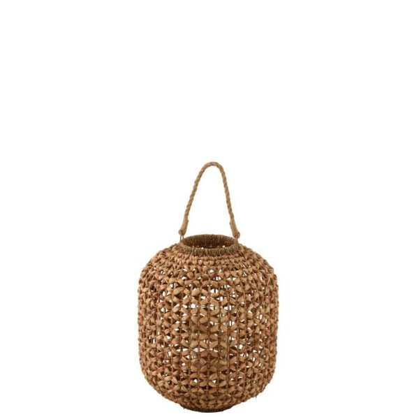 LANTERN LENA WATER HYACINTH NATURAL MEDIUM