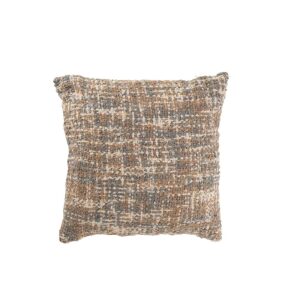 CUSHION TWEED ACRYLIC/COTTON LIGHT BLUE/BEIGE