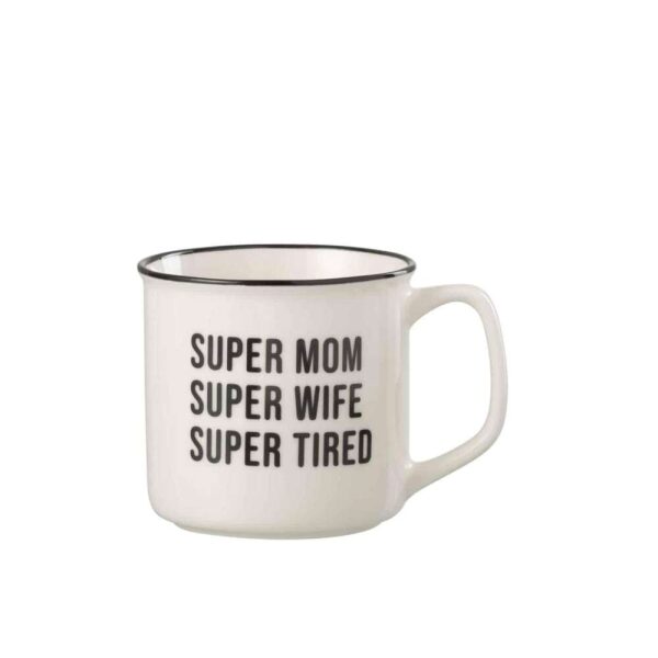 MUG MESSAGE BFF PORCELAIN WHITE/ BLACK