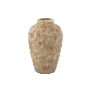VASE POT ANTIQUE CLAY BEIGE LARGE