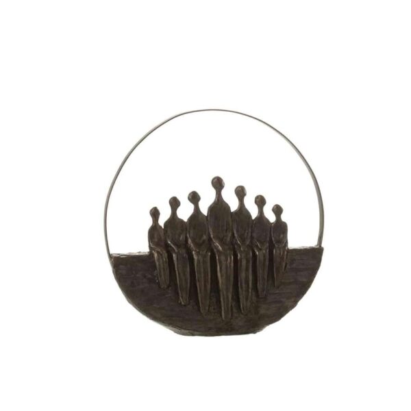 FIGURES 7PIECES CIRCLE POLY DARK BROWN