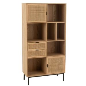 CLOSET COMPARTMENTS MDF/METAL NATURAL/BLACK