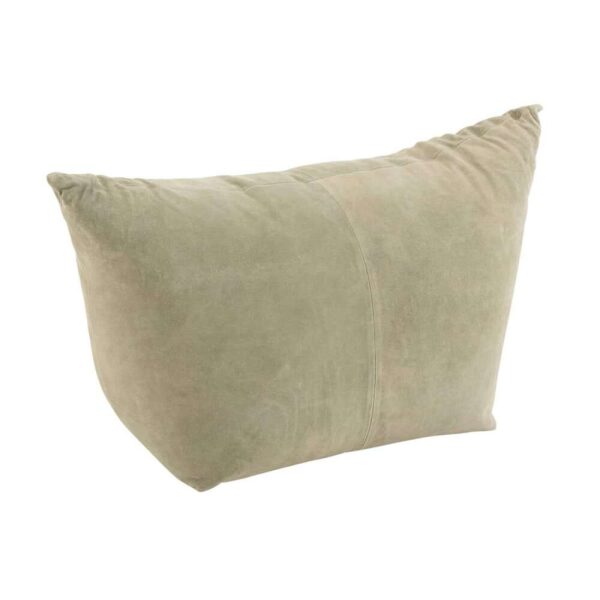 POUF AVA LOW LEATHER GREEN