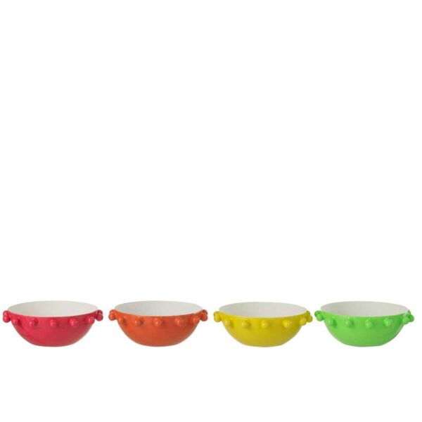 BOWL ROUND IRON MIX ASSORTMENT OF 4