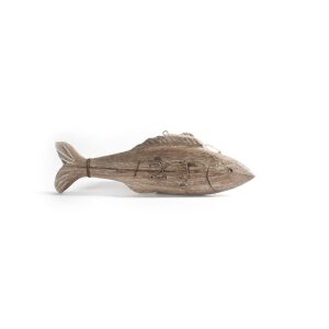 Maritim Fiske figur i rekved -til å henge-30X4X19Cm
