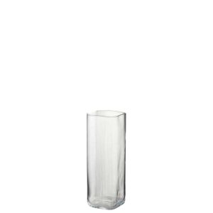 VASE RIGHT SQUARE TRANSPARENT SMALL