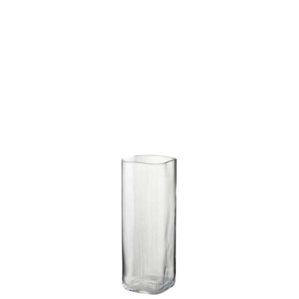 VASE RIGHT SQUARE TRANSPARENT SMALL