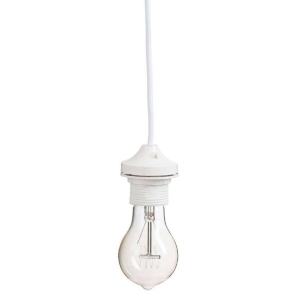 SOCKET PLASTIC WHITE