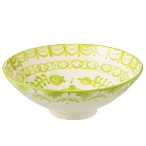 LEBRILLO BOWL GRANADA CERAMIC WHITE/GREEN