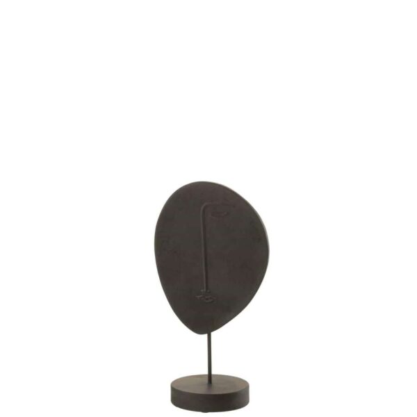 HEAD FLAT ON STAND POLY BLACK SMALL