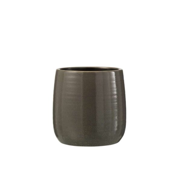 FLOWERPOT REGULAR CERAMIC GREY LARGE