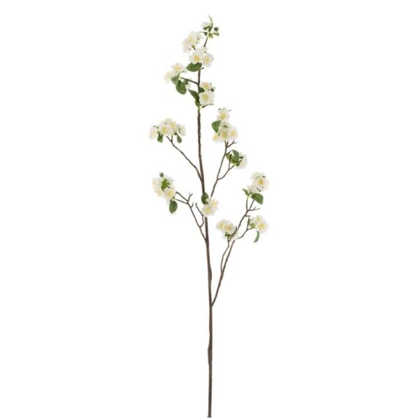 BLOSSOM BRANCH PLASTIC WHITE/BROWN LARGE