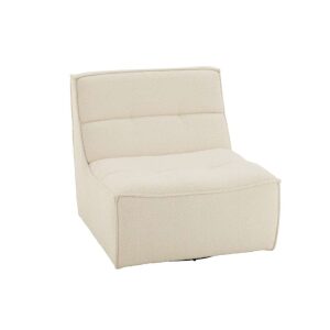 ARMCHAIR SWIVEL SQUARE FOAM ECRU