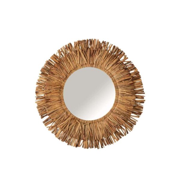 MIRROR MAURICE ROUND WATER HYACINTH BROWN LARGE