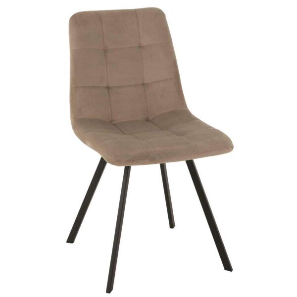 CHAIR MORGAN TEXTILE/METAL BEIGE