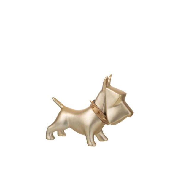 DOG CERAMIC GOLD MEDIUM