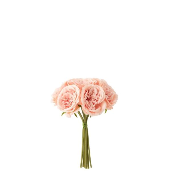 BOUQUET ROSES 7PIECES PLASTIC LIGHT PINK