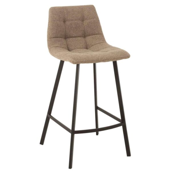 BARSTOOL STEPHANE  TEXTILE/METAL BEIGE