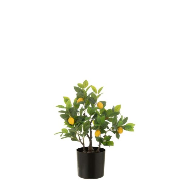 LEMON TREE POT ARTIFICIAL GREEN SMALL