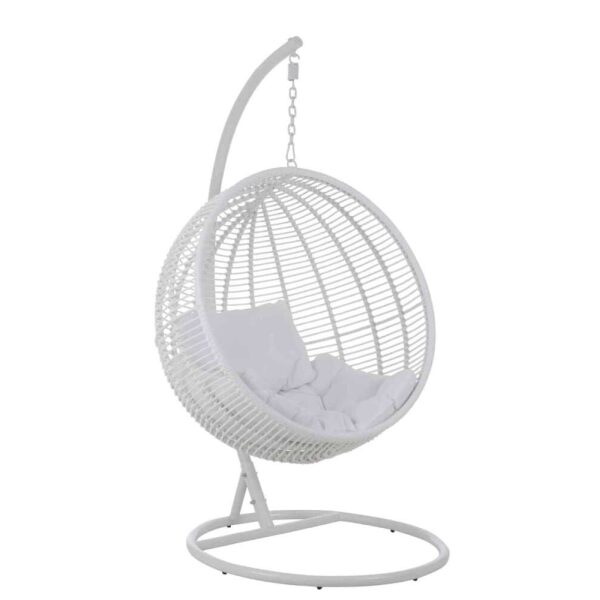 HANGING CHAIR ROUND STEEL WHITE