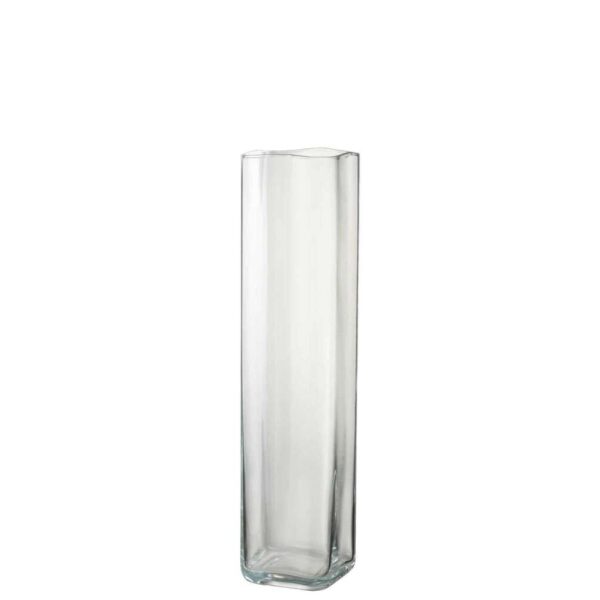 VASE RIGHT SQUARE TRANSPARENT LARGE
