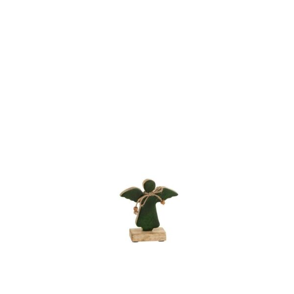 ANGEL ON FOOT VARNISHED GREEN SMALL