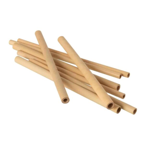 BOX 8XSTRAWS BAMBOO NATURAL