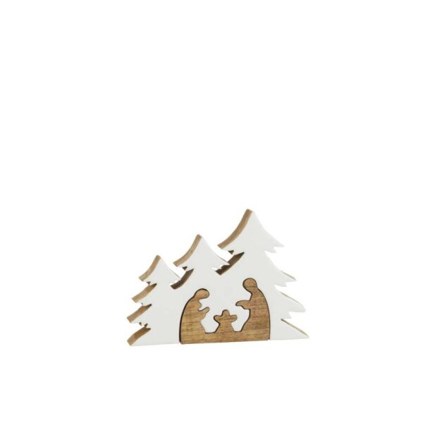 CRECHE TREES WOOD WHITE/NATURAL