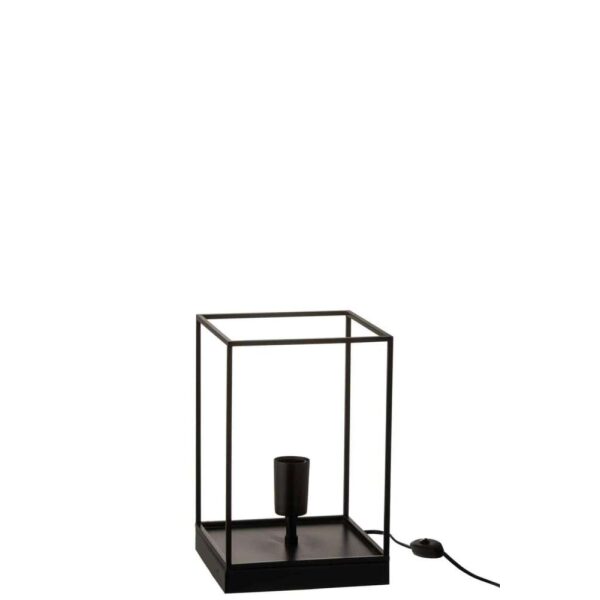 LAMP 1 LAMP RECTANGULAR FRAME METAL BLACK SMALL