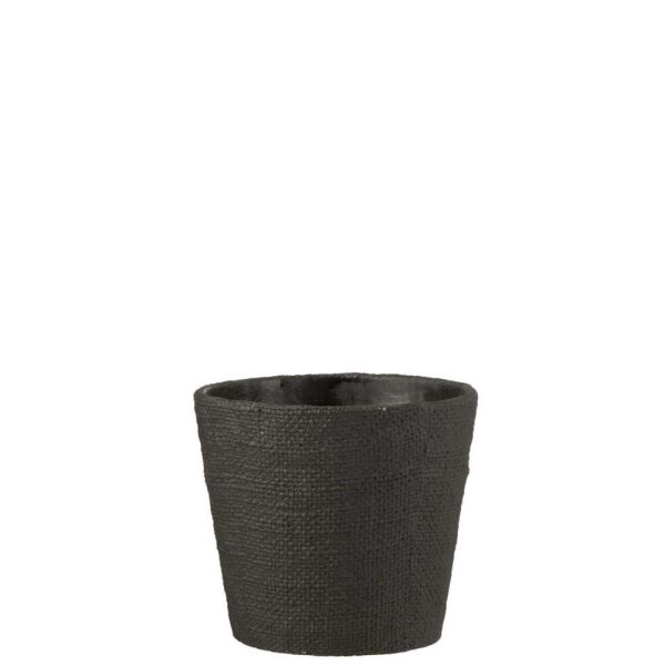FLOWERPOT BAR CEMENT BLACK LARGE