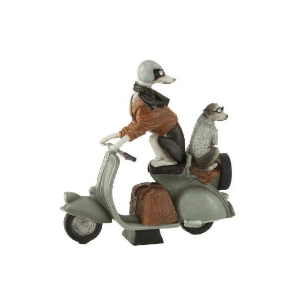 DOGS ON SCOOTER POLY MIX LARGE