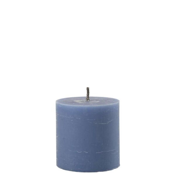 OUTDOOR CANDLE PILLAR PARAFFIN BLUE SMALL-70HOURS