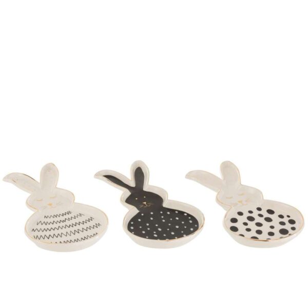 DISH RABBIT CERAMIC LARGE ASSORTMENT OF 3
