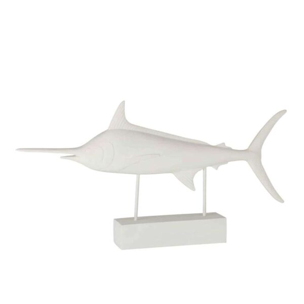 SWORDFISH ON FOOT POLY WHITE