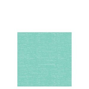 PACK 12 NAPKINS TEXTTILE TOUCH PAPER TURQUOISE LARGE