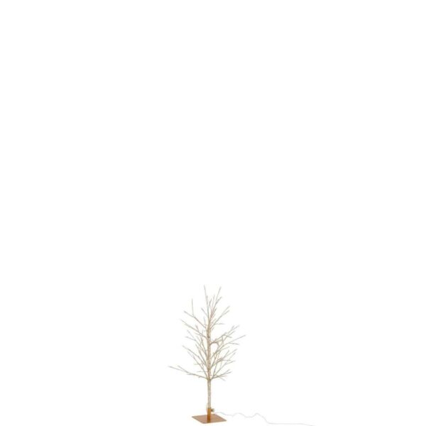 BARE TREE+LED METAL GOLD SMALL