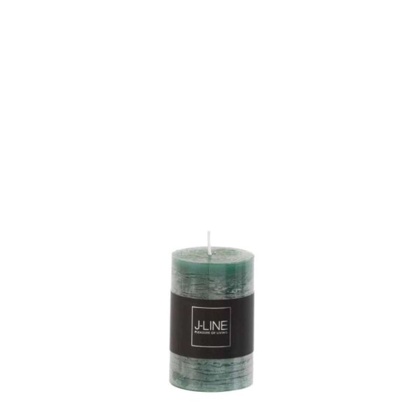 CYLINDER CANDLE DARK GREEN  S18H