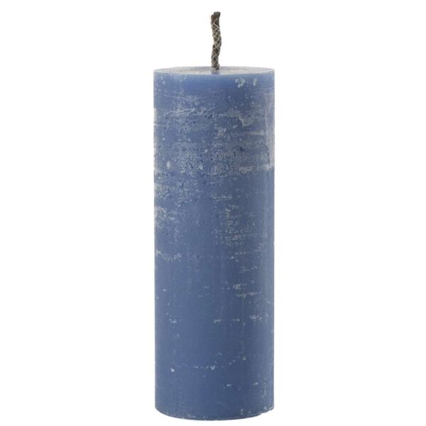 OUTDOOR CANDLE PILLAR PARAFFIN BLUE EXTRA LARGE-50HOURS