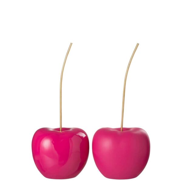 CHERRY RESIN SHINY/MATT PINK LARGE ASSORTMENT OF 2
