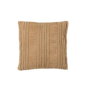 CUSHION LINE COTTON SQUARE OCHRE/BROWN