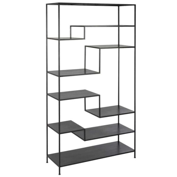 RACK 6 LEVELS METAL BLACK