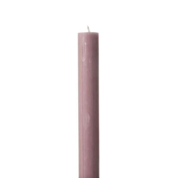 Kronelys rustikk maxi 45 Gammelrosa 29cm