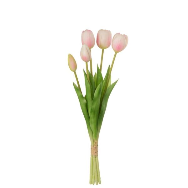 BOUQUET TULIPS 5PIECES PU SOFT PINK MEDIUM